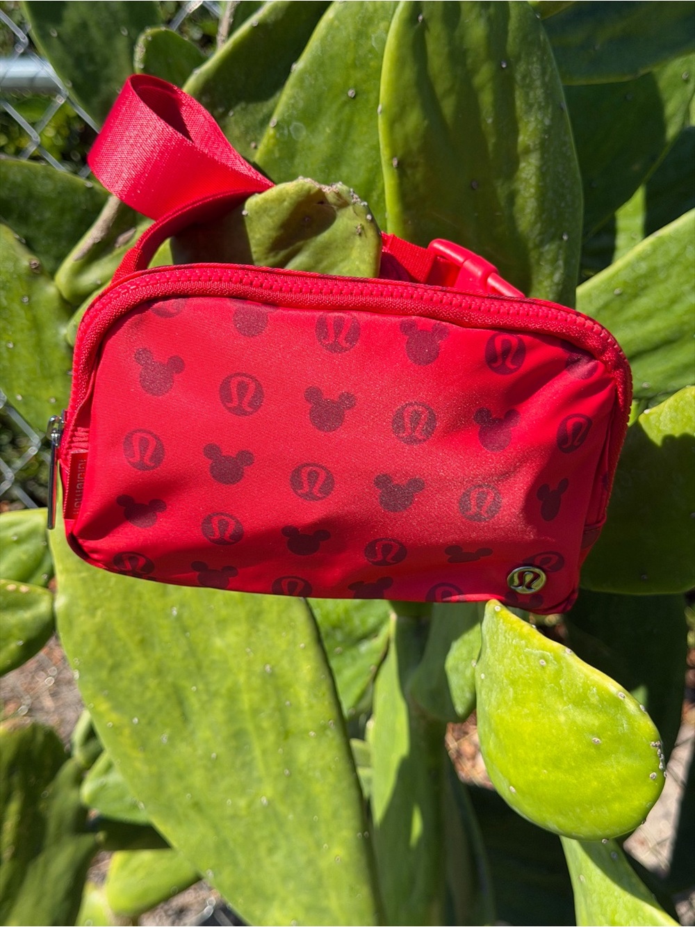LULULEMON athletica Red Mickey Print Mini Fanny pack Belt Bag - Picture 5 of 16